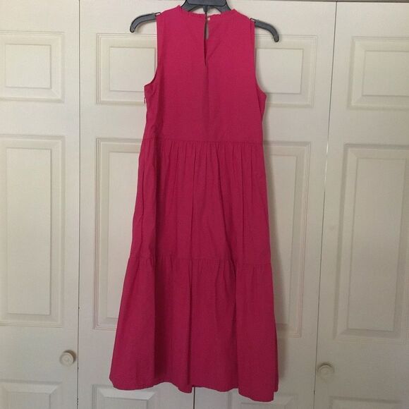 J.Crew Sleeveless Pink Tiered Dress - Picture 5 of 6